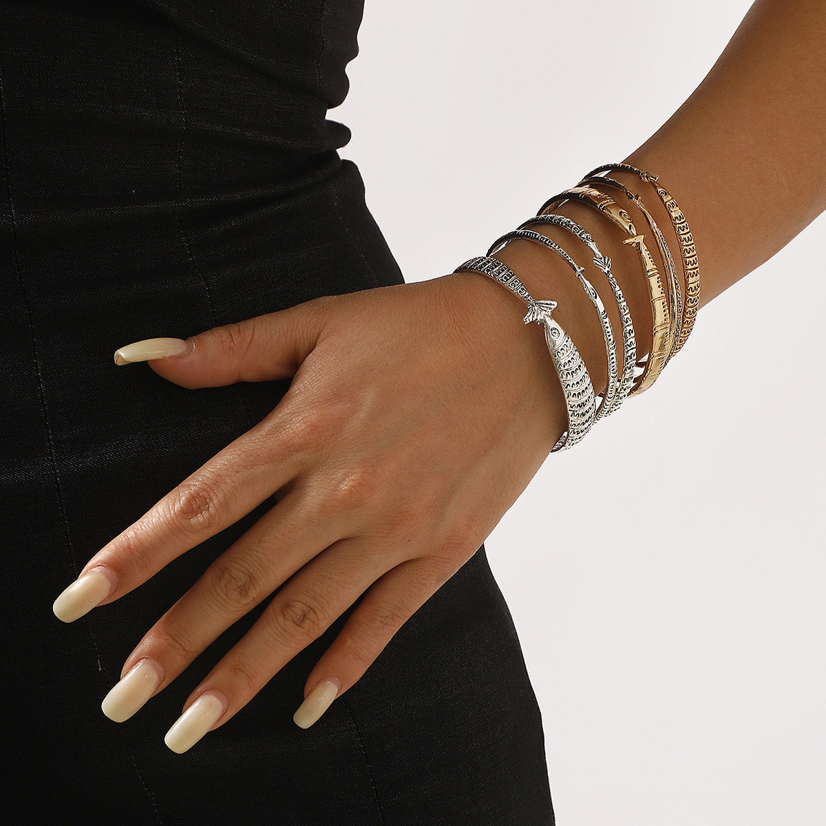 Matsya Bangle stack