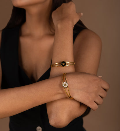 Modern evil eye bracelet