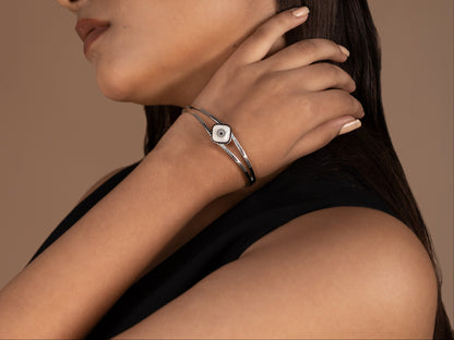 Modern evil eye bracelet