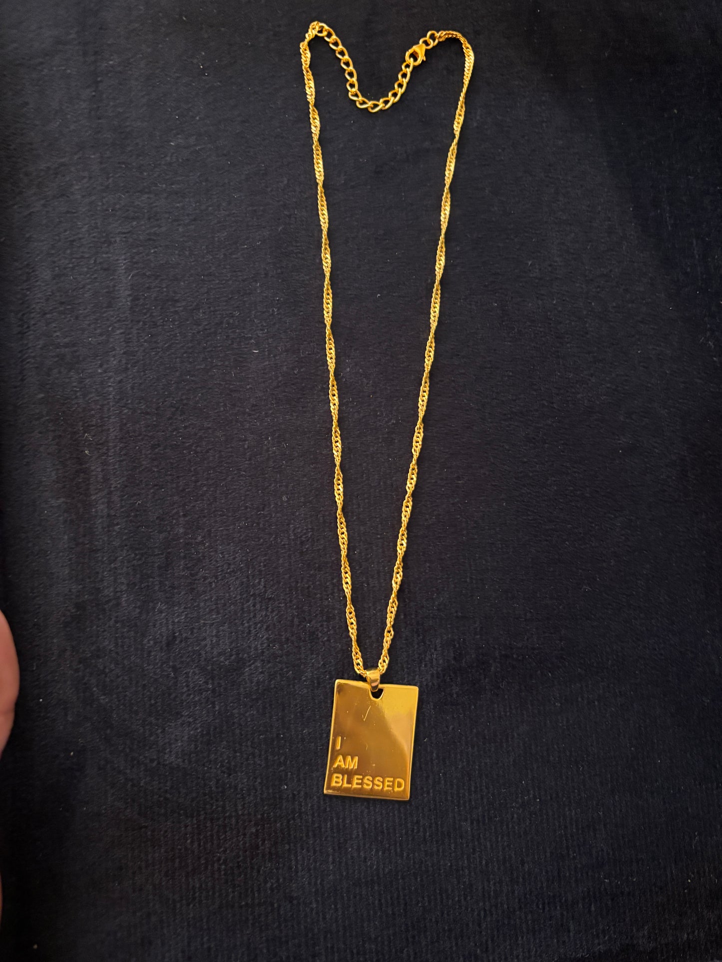 I am Blessed pendant