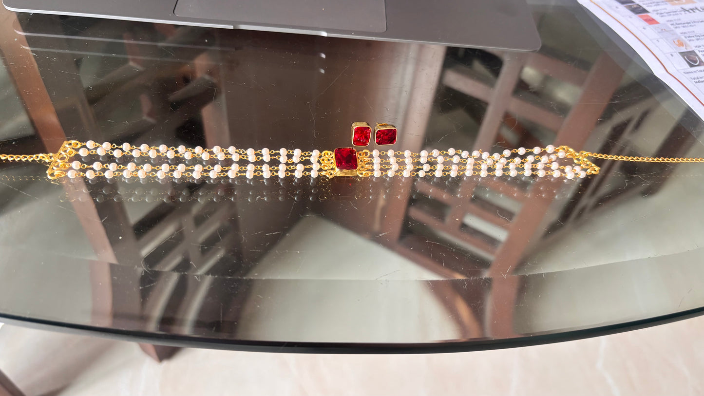 Pearl choker set